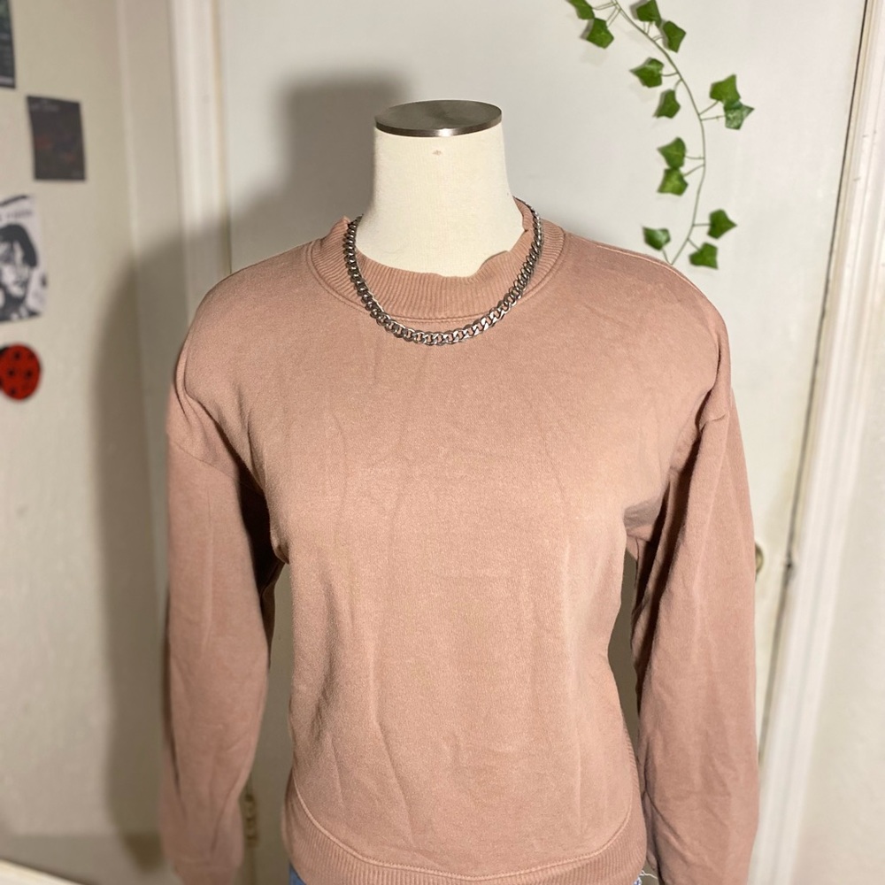 Casual Brown Sweatshirt